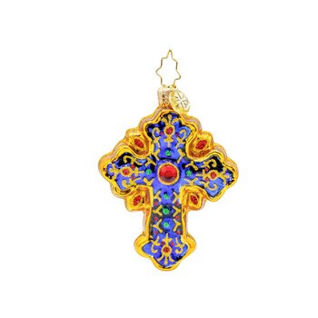 Sacred Season Cross Gem Ornament