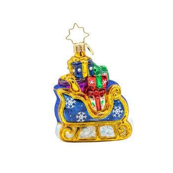 Starry Night Sleigh Gem Ornament