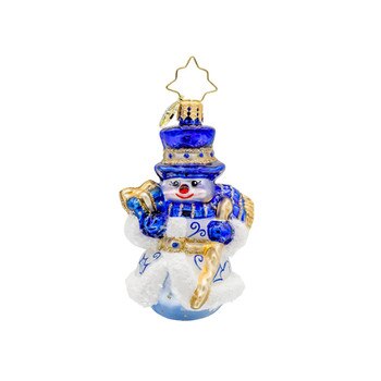 Chinoiserie Snowman Gem Ornament