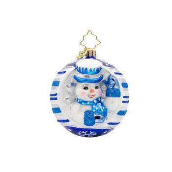 Snowy Spherical Cheer Gem Ornament