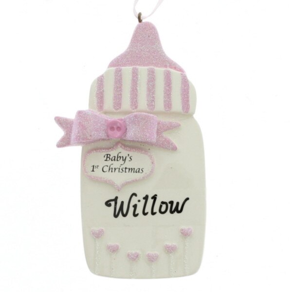 First Christmas Baby Girl Bottle-1