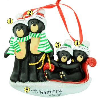 Black Bears Family of 4-2