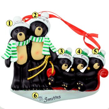 Black Bears Family of 5-2