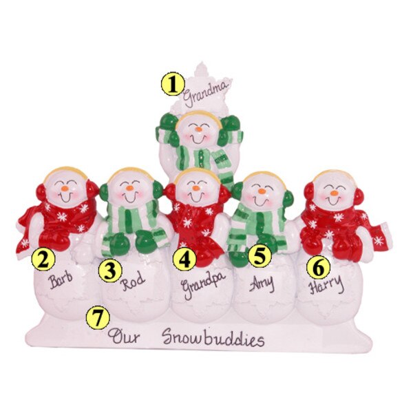 Snowman Family of 6