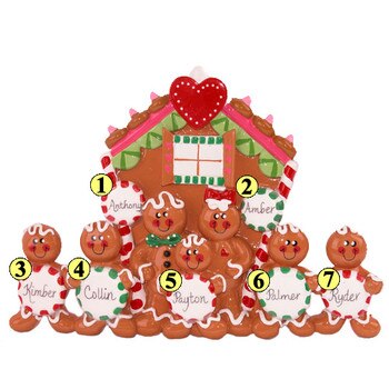 Gingerbread Family of 7-2