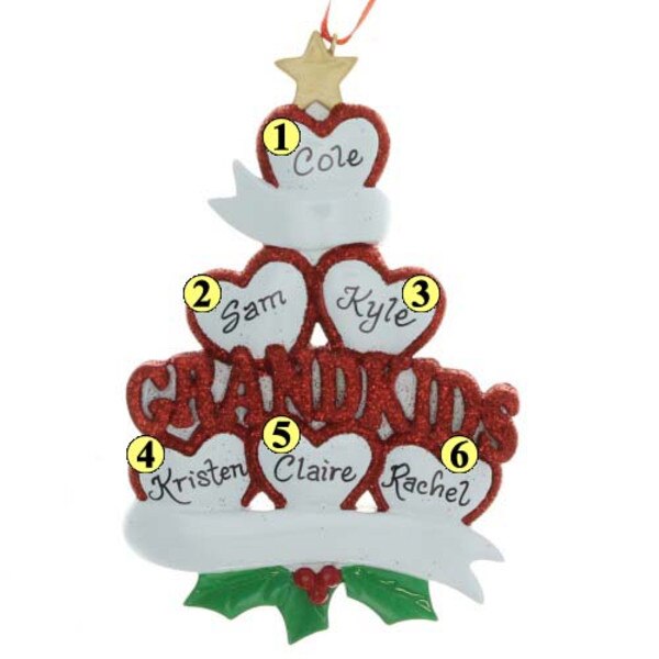 Six Grandkids Ornament-2
