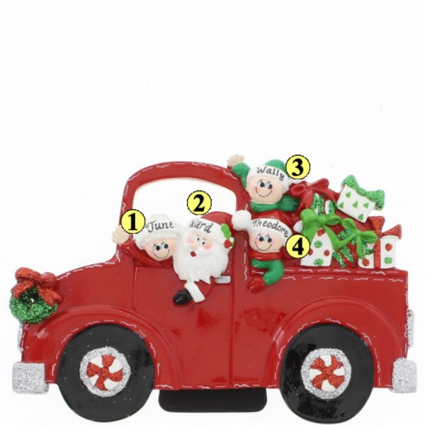 Christmas Truck Family of 4-2