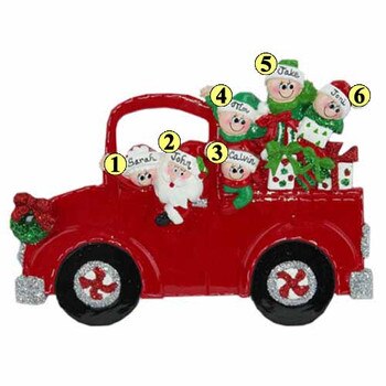 Christmas Truck Family of 6