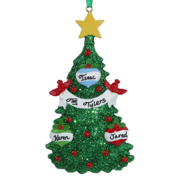 Tree with Ornaments Family of 3-1