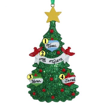 Tree with Ornaments Family of 3-2