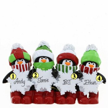 Penguin Snowflake Family of 4-2