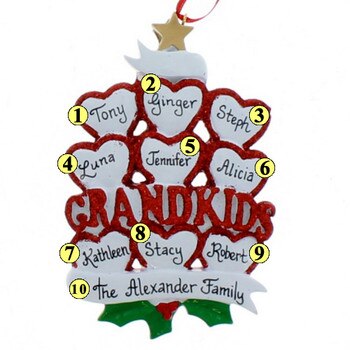 Nine Grandkids Ornament-2
