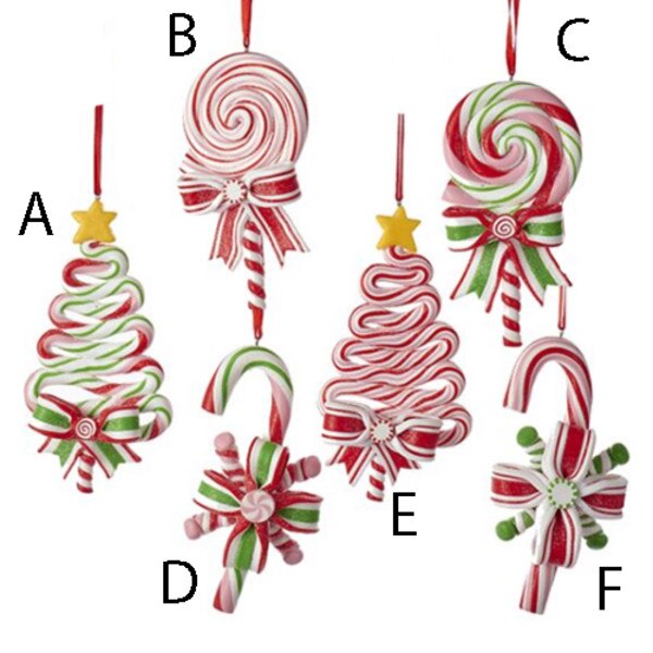 Candy Ribbon Swirl Ornament-2
