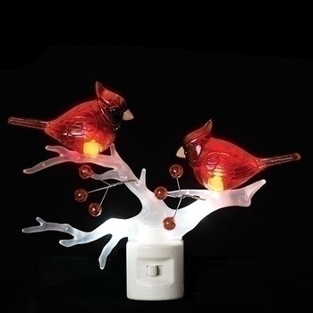 Cardinal on Branch Night Light