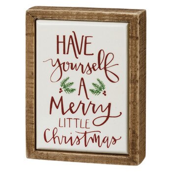 Merry Little Christmas Mini Sign
