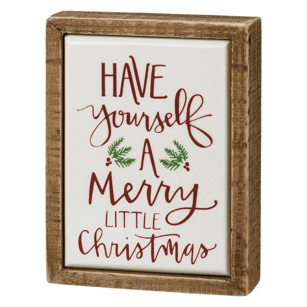 Merry Little Christmas Mini Sign