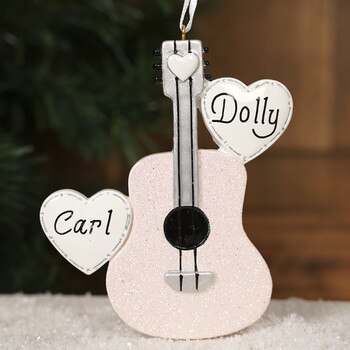 Glitter Guitar Ornament-1