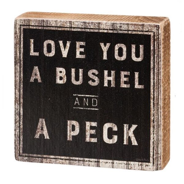 A Bushel Block Sign