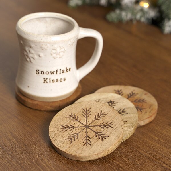 Snowflake Coaster Set