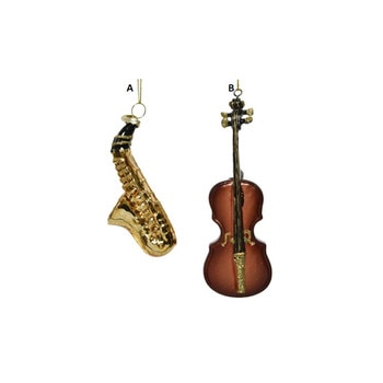 Glass Instrument Ornament