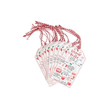 Peppermint Vodka Gift Tag Set
