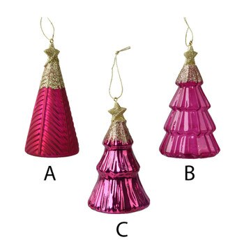 Glass Pomegranate Tree Ornament