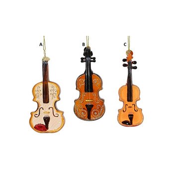 Glass Stringed Instrument Ornament