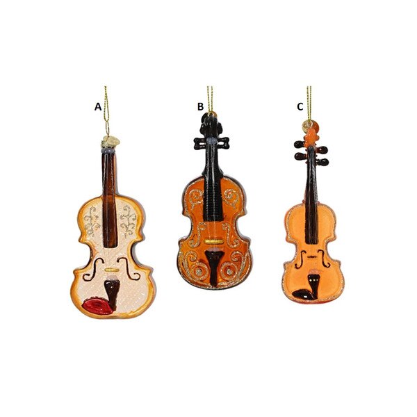Glass Stringed Instrument Ornament