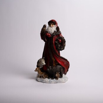 Red Santa with Friends