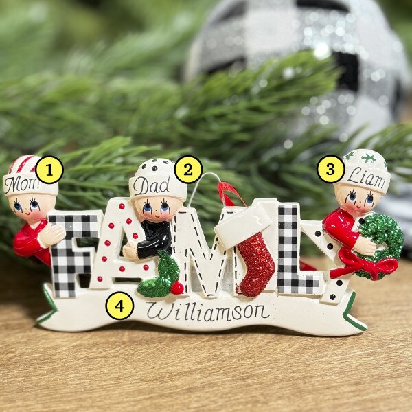 Family Ornament of 3-2