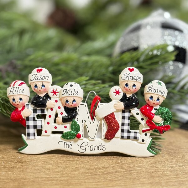 Family Ornament of 5-1