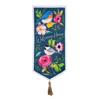 Welcome Home Songbirds Long Flag