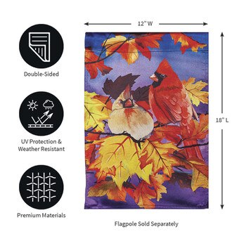 Cardinal Friends Garden Flag