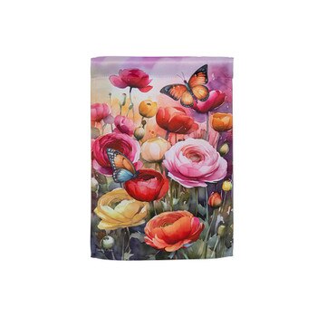 Sunset Garden Garden Flag