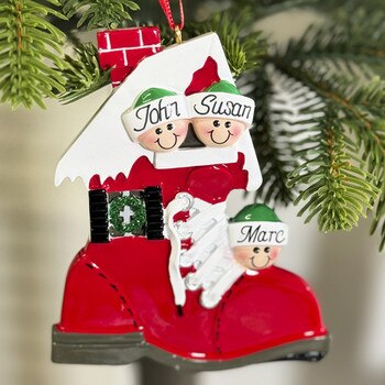 Shoe Ornament Family of 3-1