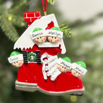 Shoe Ornament Family of 5-1