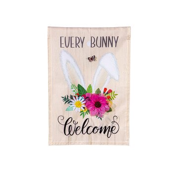 Every Bunny Welcome Garden Flag