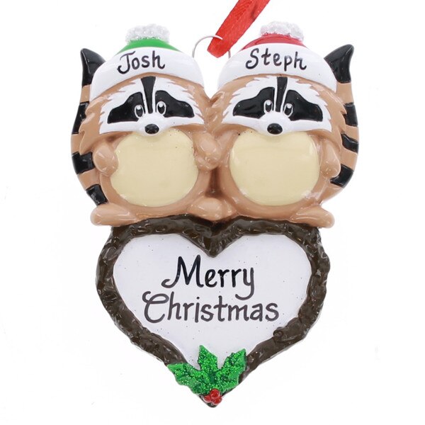 Racoon Couple Ornament-1
