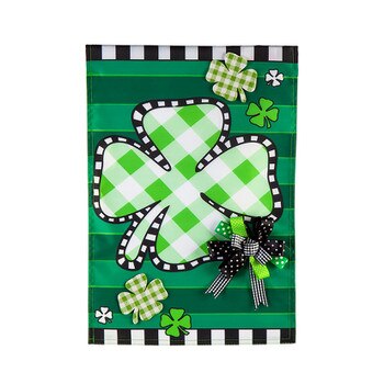 Check Clover Garden Flag