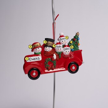 Red Truck Family Of 5-2