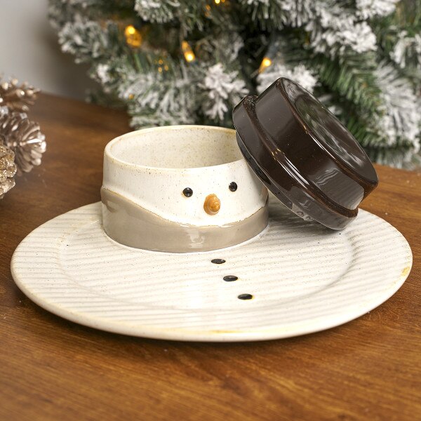 Snowman Soup Sandwich Plate-3