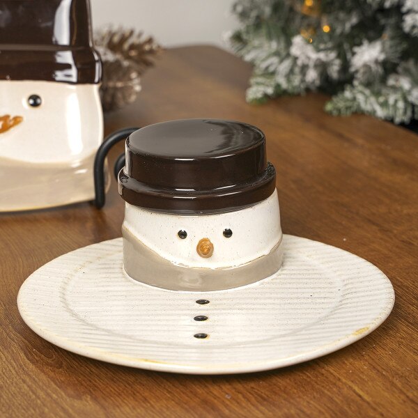 Snowman Soup Sandwich Plate-4