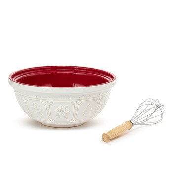 Ceramic Mixing Bowl With Whisk