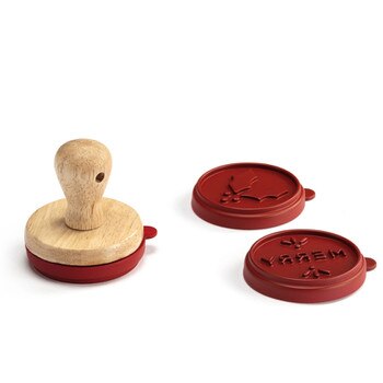 Red Baking Cookie Stamp Set