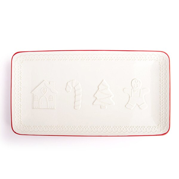 Ceramic Christmas Cookie Platter