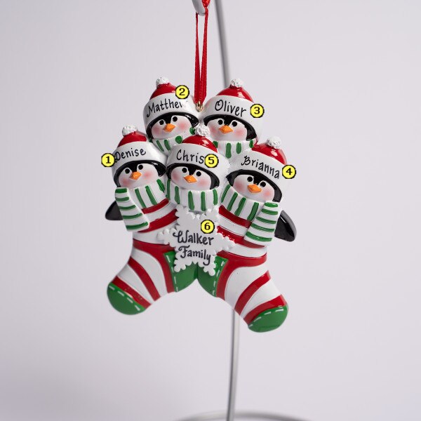 Penguin Stocking Family Of 5-2