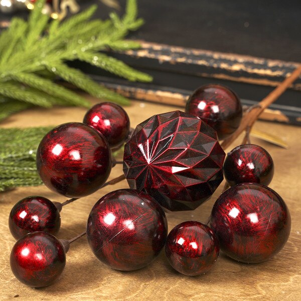24in Burgundy Ball Spray-1