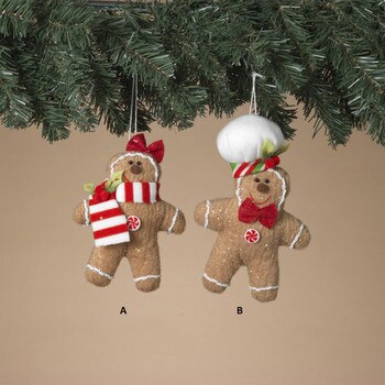 Plush Gingerbread Ornament