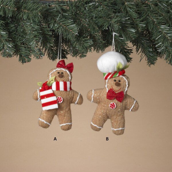 Plush Gingerbread Ornament