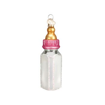 Girl Baby Bottle Ornament